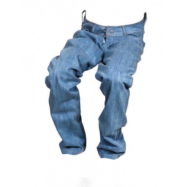 Dámské jeansy zateplené modré 2