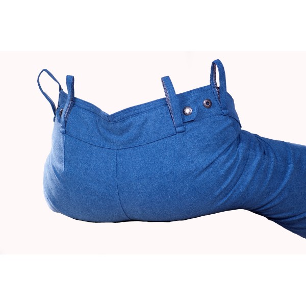 Dámské kalhoty zateplené modré