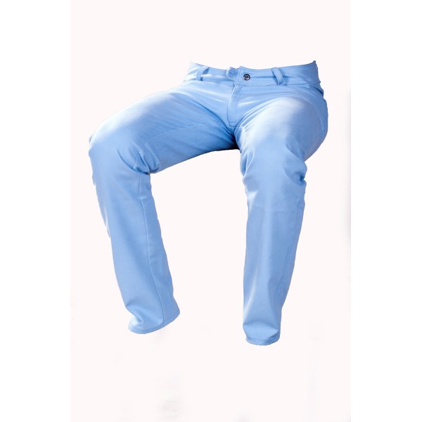 Pánské kalhoty zateplené světle modré