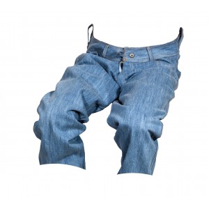 Dámské kraťasy jeans 3/4 modré 2