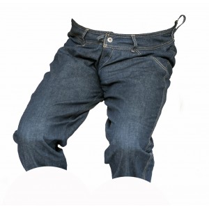 Pánské kraťasy jeans 3/4 tmavě modré 6