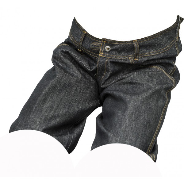 Pánské kraťasy jeans černý melír 1