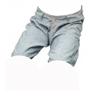 Pánské kraťasy jeans béžové 3