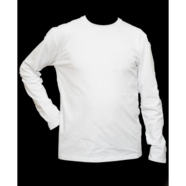 Pánské triko s dlouhým rukávem bílé NOVÉ 2025
