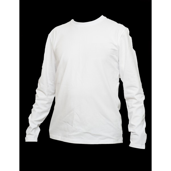 Pánské triko s dlouhým rukávem bílé NOVÉ 2025 Pánské triko s dlouhým rukávem bílé NOVÉ 2025