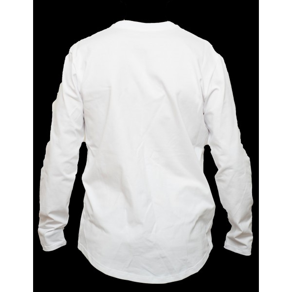 Pánské triko s dlouhým rukávem bílé